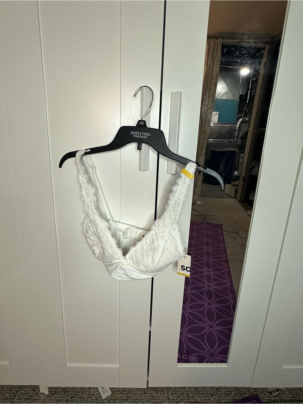 SO White Lace Bralette with Scalloped Trim